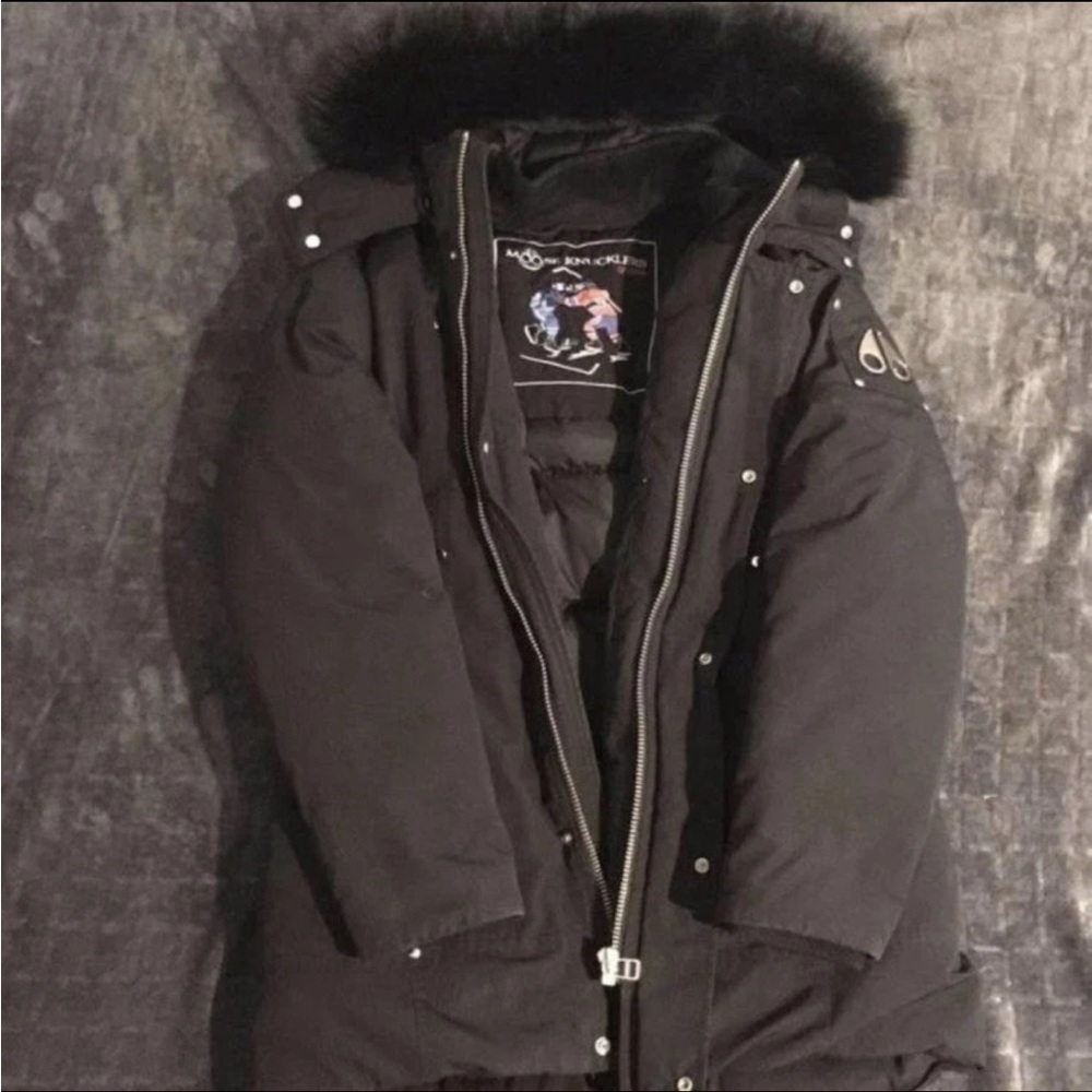 Moose Knuckles Black Puffer Jacket